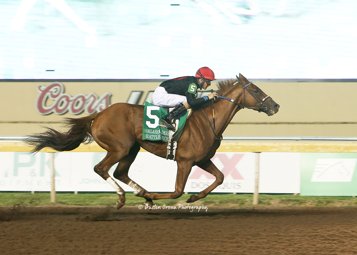 RATTLE N ROLL SHAKES THEM UP WITH BIG WIN IN GRADE 3 OKLAHOMA DERBY