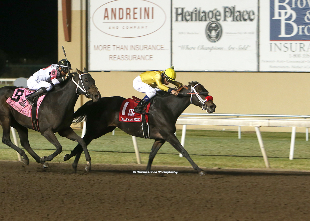 RAGAN’S JET WINS HER THIRD IN ROW, TAKING OKLAHOMA CLASSICS DISTAFF SPRINT STAKES