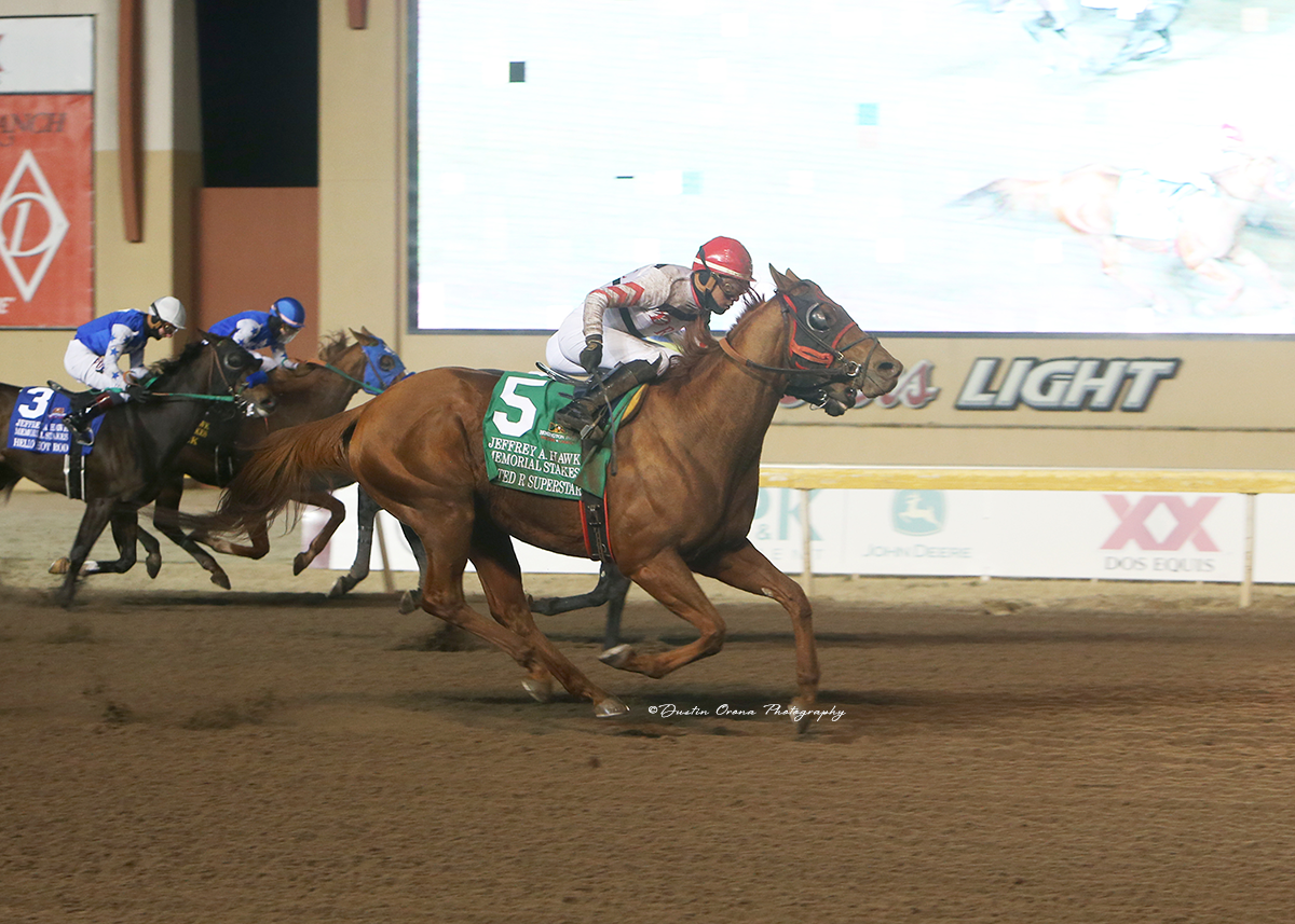 RATED R SUPERSTAR SHOWS HIS LOVE FOR REMINGTON PARK, WINNING JEFFREY HAWK MEMORIAL STAKES