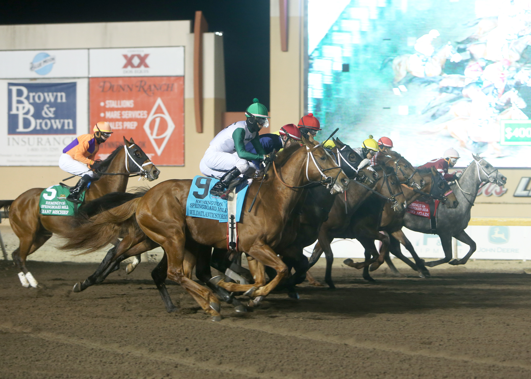 SPRINGBOARD MILE WINNER WILDATLANTICSTORM POSTS HIS FIRST OFFICIAL WORKOUT FOR REMINGTON PARK MEET