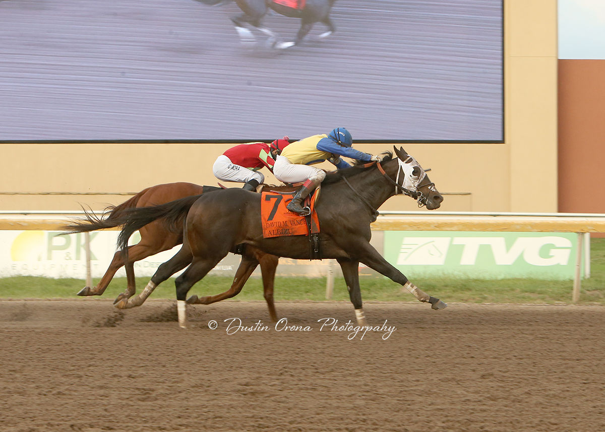 OWNER JERRY CAROOM HAD ALWAYS WANTED TO WIN DAVID VANCE STAKES, HIS HORSE ALBIZU MADE DREAM COME TRUE