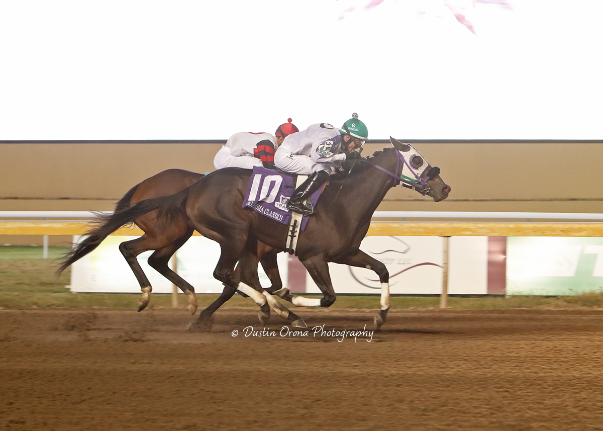 ELEGANT ECHO REMAINS UNDEFEATED, TAKING OKLAHOMA CLASSICS LASSIE FOR HER FIRST STAKES WIN