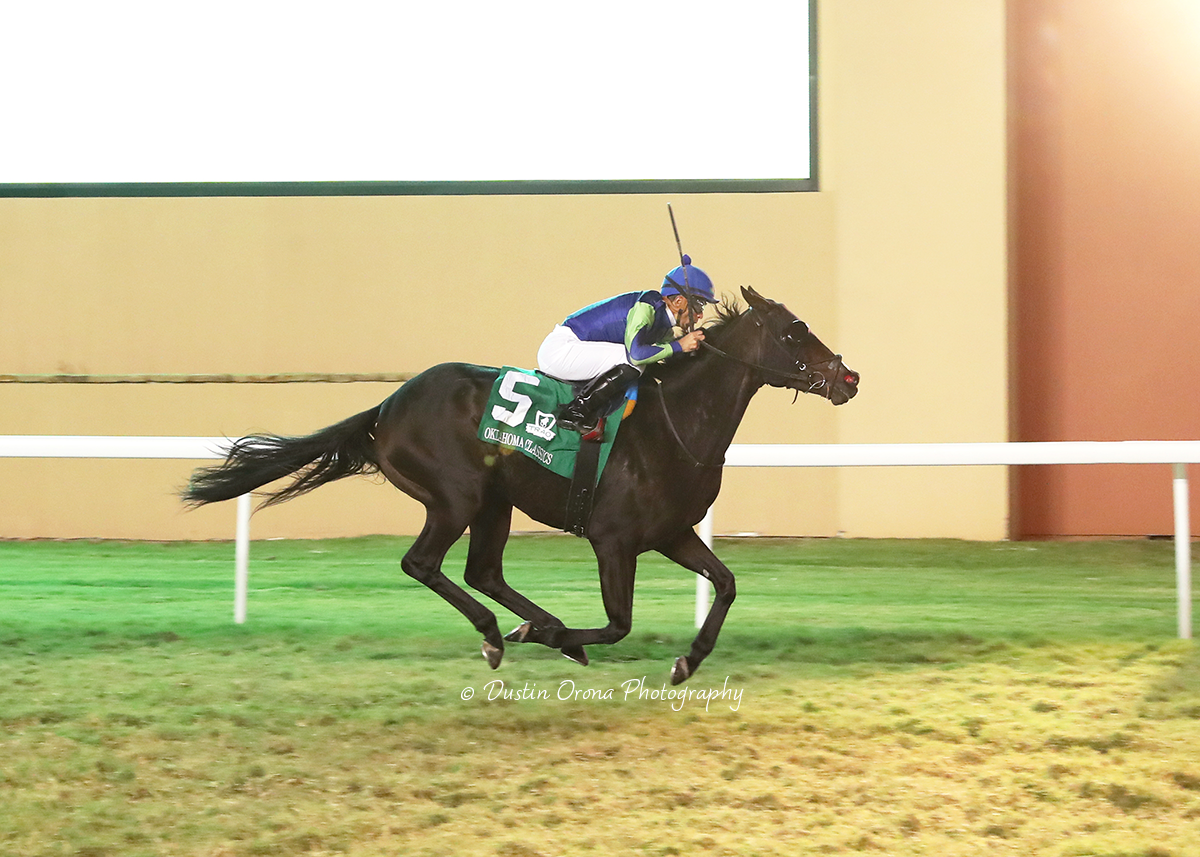DOUDOUDOUWANADANCE INCREASES HER WINNING STREAK TO THREE RACES, WINNING OKLAHOMA CLASSICS DISTAFF TURF