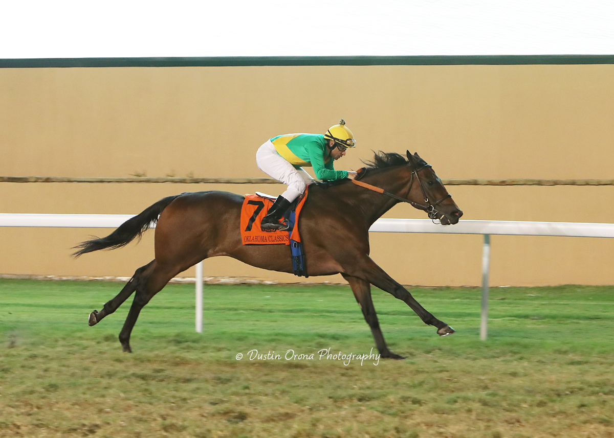 OKLAHOMA HORSE RACING HALL OF FAME TRAINER DONNIE VON HEMEL PADS LEAD AFTER CLASSICS TURF WIN WITH EAKLY