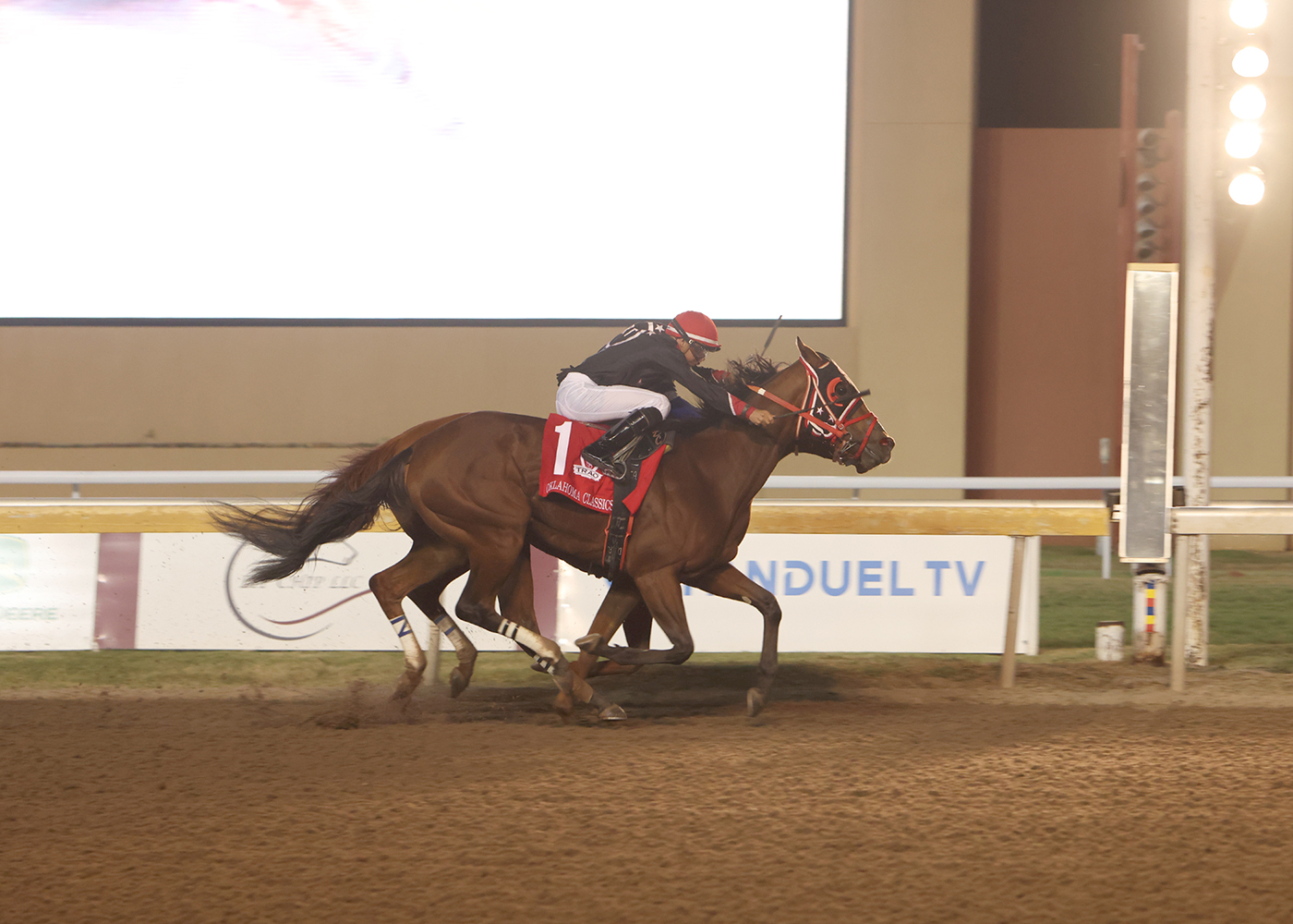 OKLAHOMA HORSE RACING HALL OF FAMER C.R. TROUT WORKS MULTIPLE STAKES WINNER LETTA’S LEGACY AT REMINGTON PARK