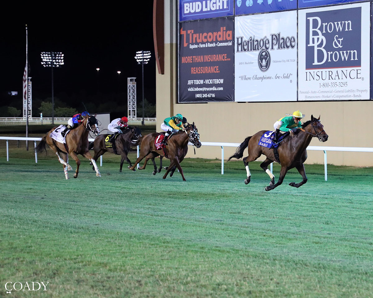 EAKLY WINS FOR HOME TEAM, TAKING GREAT WEST TURF SPRINT AT REMINGTON PARK