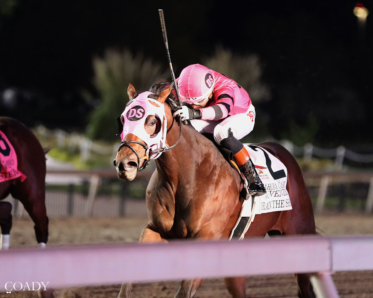 TRAINER MICHAEL MAKER SHIPS IN MAIDEN, DRAIN THE SHOT, WINS OKLAHOMA CLASSICS JUVENILE AT REMINGTON PARK