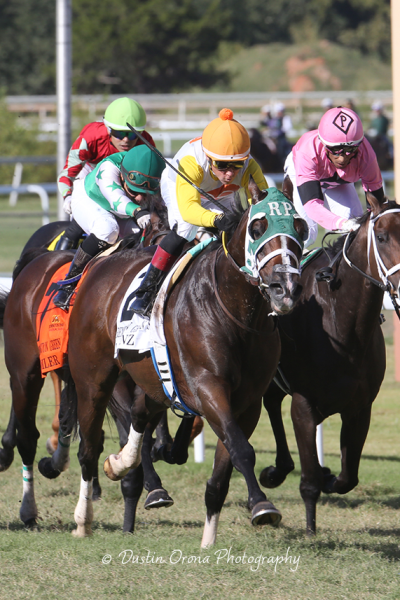 MULTIPLE GRADED STAKES WINNING JOCKEY DRAYDEN VAN DYKE WINS $75,000 REMINGTON GREEN STAKES WITH LORENZ