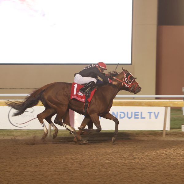 OKLAHOMA HORSE RACING HALL OF FAMER C.R. TROUT WORKS MULTIPLE STAKES WINNER LETTA’S LEGACY AT REMINGTON PARK