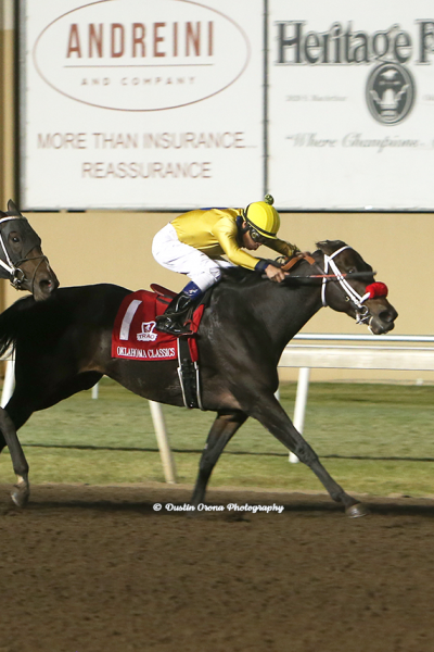 RAGAN’S JET WINS HER THIRD IN ROW, TAKING OKLAHOMA CLASSICS DISTAFF SPRINT STAKES