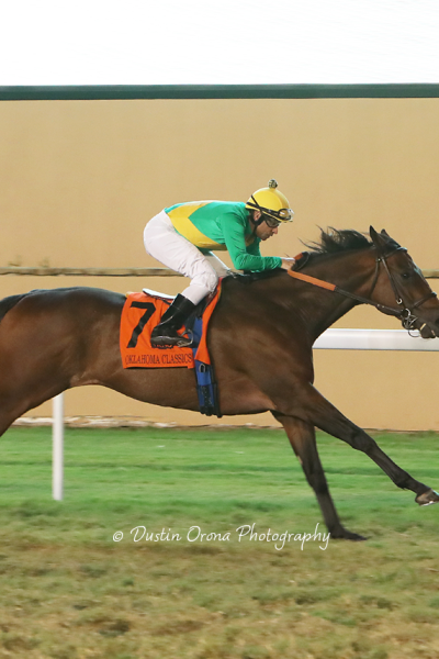 OKLAHOMA HORSE RACING HALL OF FAME TRAINER DONNIE VON HEMEL PADS LEAD AFTER CLASSICS TURF WIN WITH EAKLY