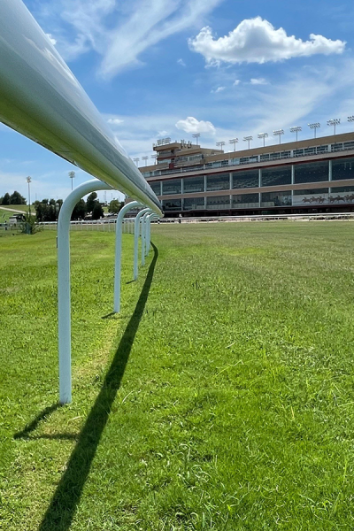 NEW TURF RAIL AT REMINGTON PARK PROVIDES SAFER RACING