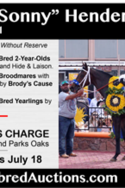 Sam F “Sonny” Henderson Thoroughbred Horse Dispersal