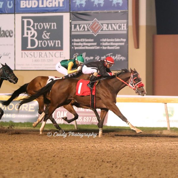 THREESOCKS WINS SECOND CONSECUTIVE REMINGTON PARK RACE FOR OWNER-TRAINER-BREEDER C.R. TROUT, UNDER JOCKEY DAVID CABRERA